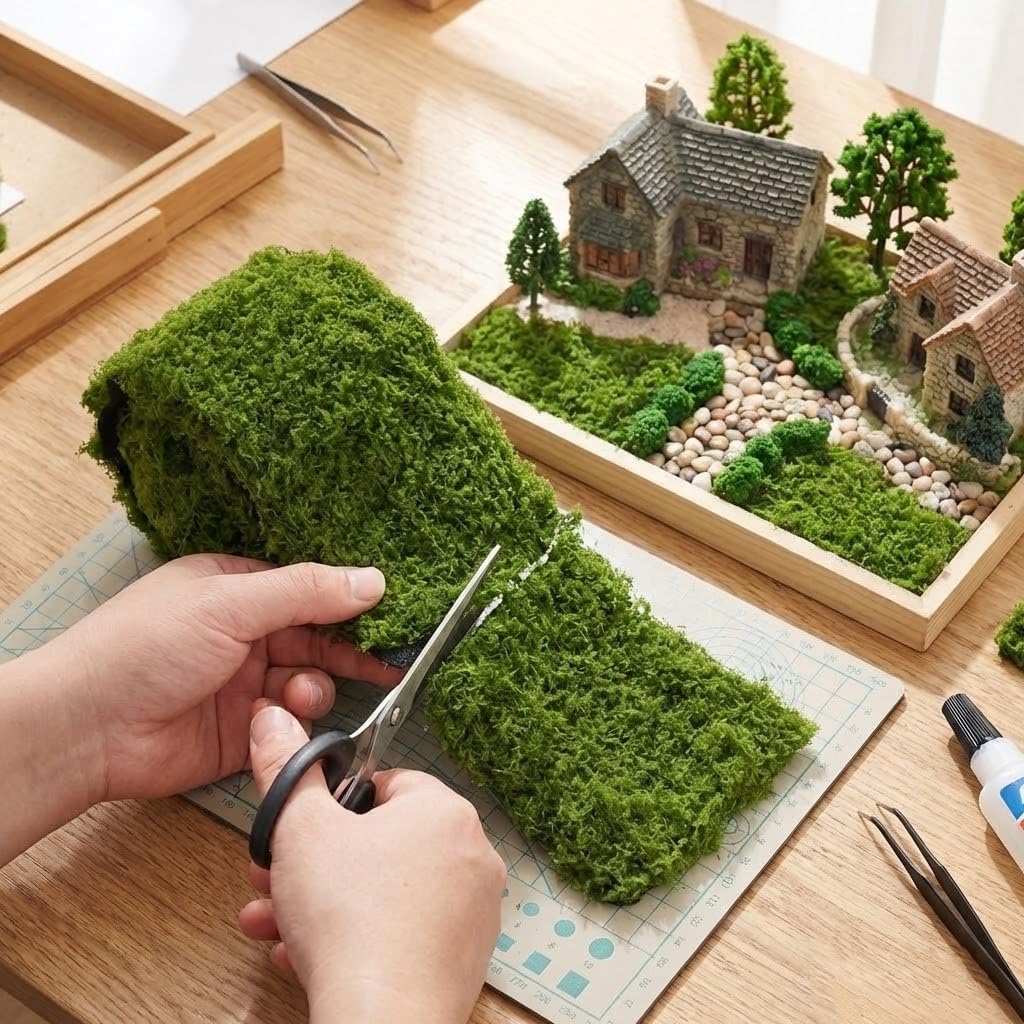 Artificial Moss Table Runner D - Sphagnum Moss Dry recension och pris
