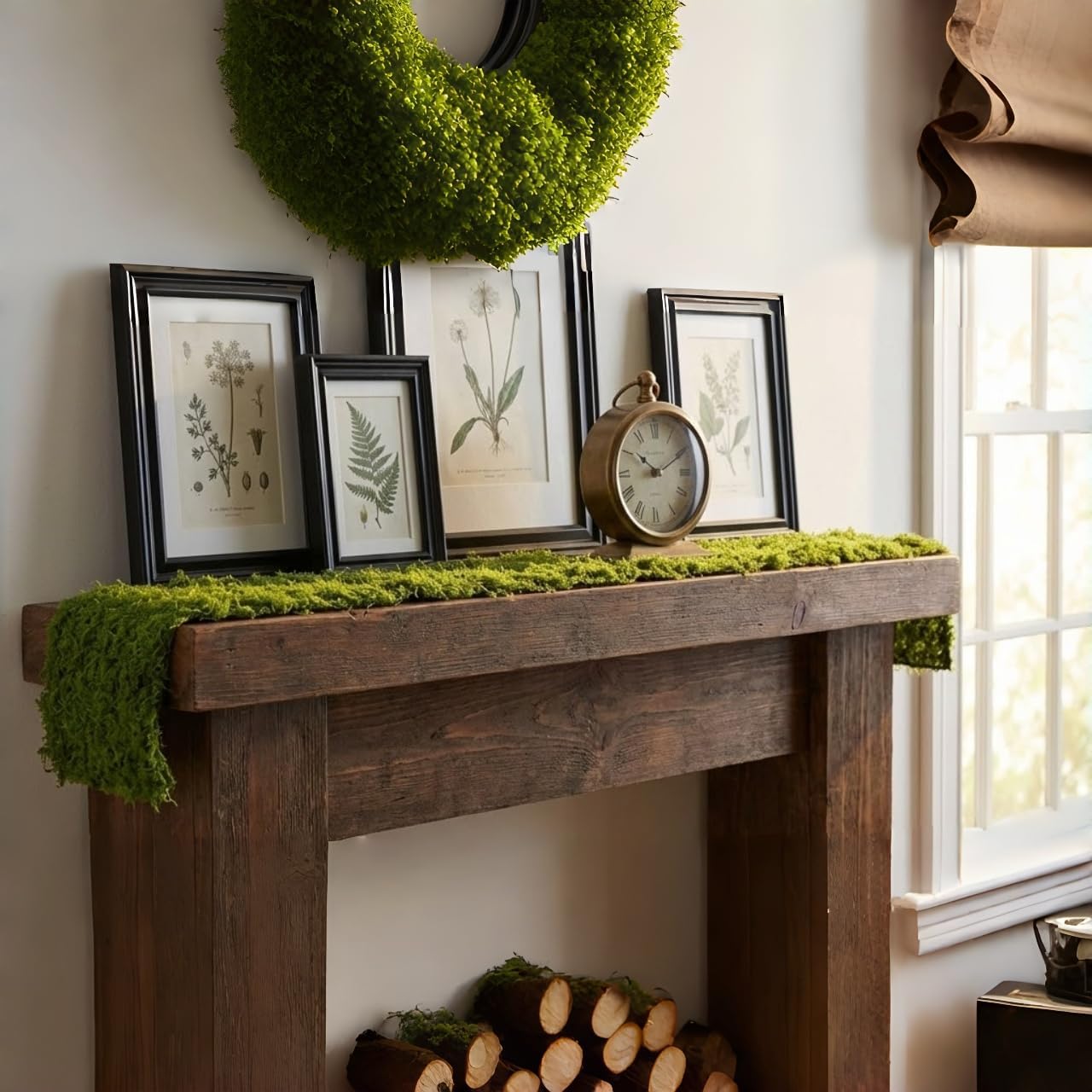 Artificial Moss Table Runner D - Sphagnum Moss Dry recension och pris