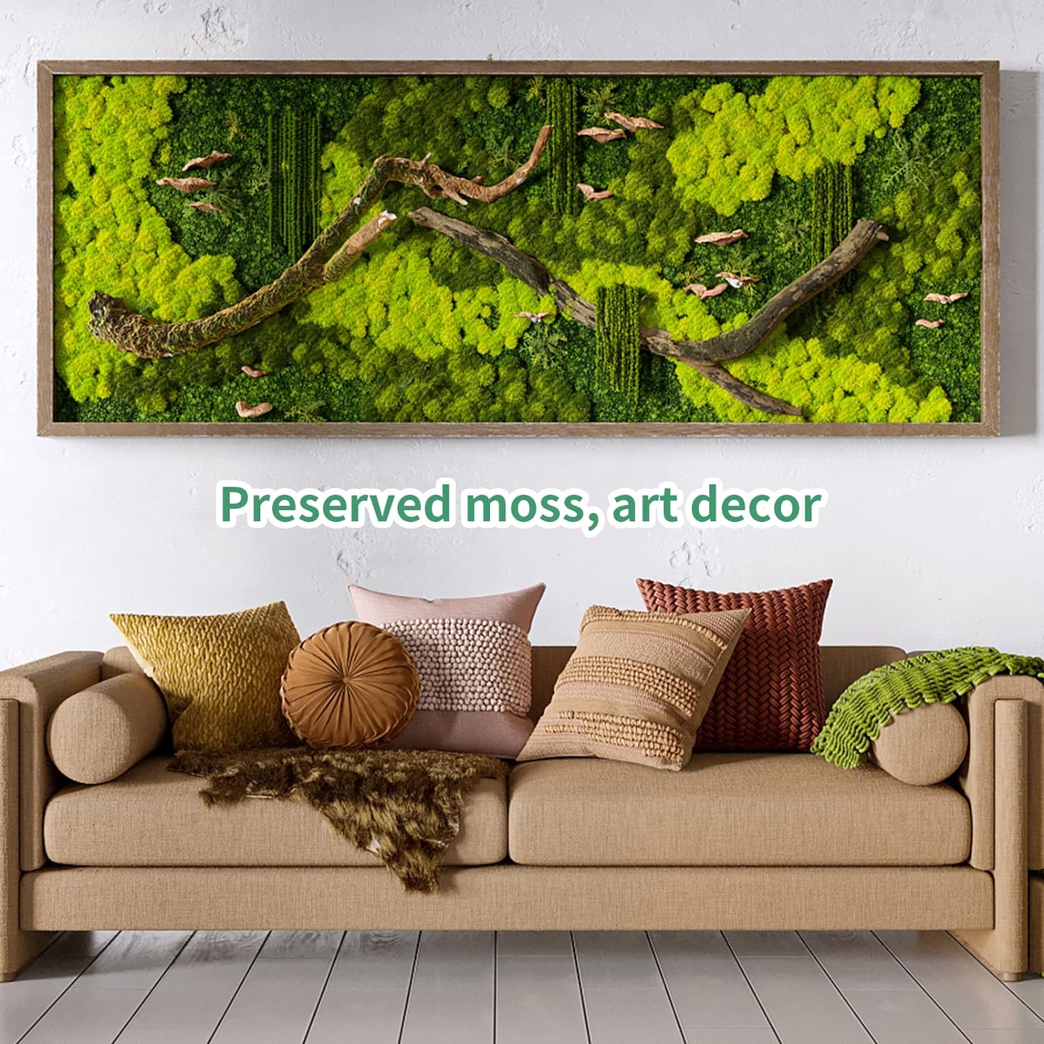 Artificial Green Plants Mini L - Sphagnum Moss Dry recension och pris