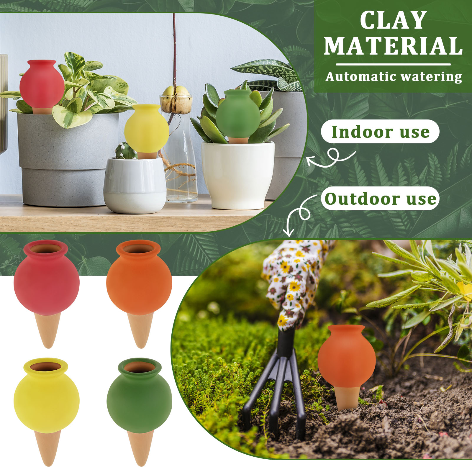 8Pcs Terracotta Self Watering  - Self Watering Insert recension och pris