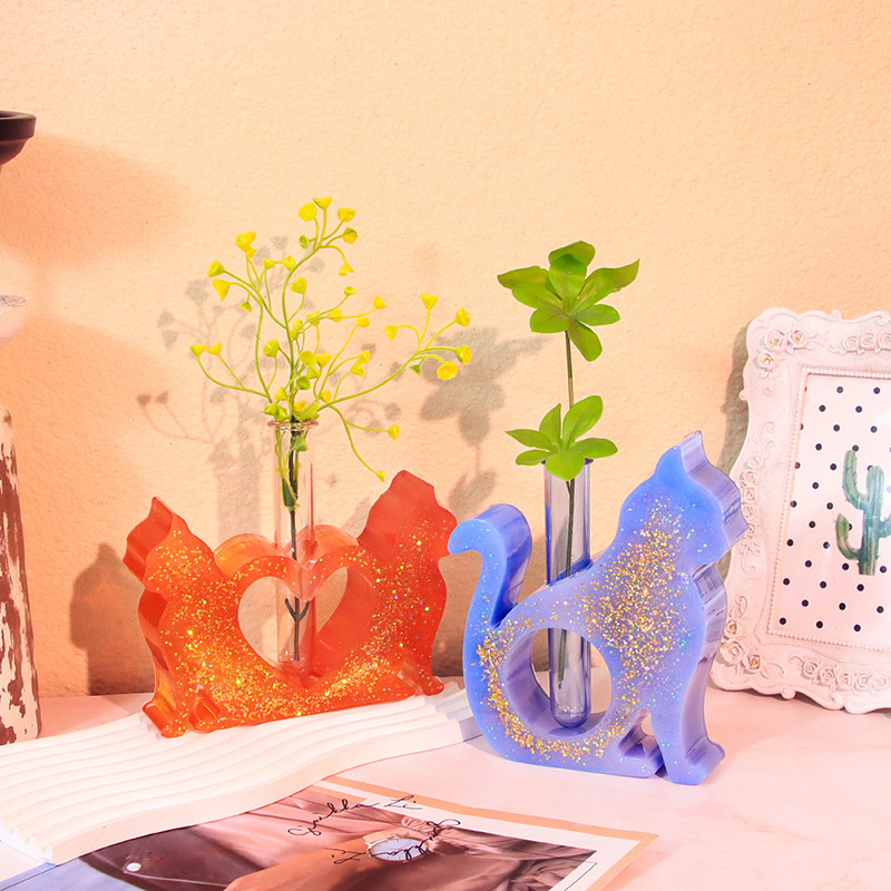Cat Shaped Resin Molds Vase Si - Propagation Station Vase recension och pris