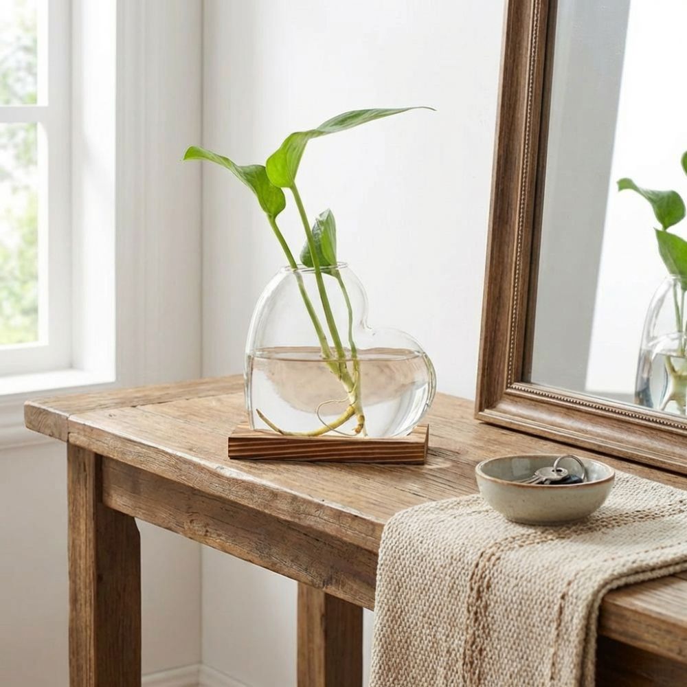 Transparent Hydroponic Glass V - Propagation Station Vase recension och pris